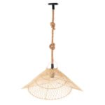 ΦΩΤΙΣΤΙΚΟ ΟΡΟΦΗΣ ΚΡΕΜΑΣΤΟ HM7878.02 RATTAN ΣΕ ΦΥΣΙΚΟ ΧΡΩΜΑ Φ58,5x31Yεκ - Image 3