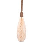 Αγόρασε ΦΩΤΙΣΤΙΚΟ ΟΡΟΦΗΣ ΚΡΕΜΑΣΤΟ ΜΕ ΛΑΜΠΤΗΡΑ HM11934--ΣΧΟΙΝΙ 1m ΠΑΧΟΥΣ 2cm-ΝΤΟΥΙ Ε27 σε μοναδική τιμή στο clickforshop.gr