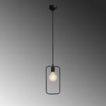 ΦΩΤΙΣΤΙΚΟ ΟΡΟΦΗΣ ΚΡΕΜΑΣΤΟ ΜΕΤΑΛΛΙΚΟ ΜΑΥΡΟ HM7258 15Χ6Χ123 εκ. - Image 5