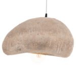 ΦΩΤΙΣΤΙΚΟ ΟΡΟΦΗΣ ΜΕ ΟΨΗ ΠΕΤΡΑΣ STONER (M) HM4418 ΣΚΟΥΡΟ ΜΠΕΖ 55x45x40Υεκ. - Image 3