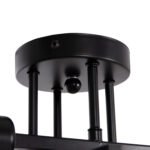 ΦΩΤΙΣΤΙΚΟ ΟΡΟΦΗΣ ΠΟΛΥΦΩΤΟ LIGHTY HM7428.11 ΜΕΤΑΛΛΟ ΣΕ ΜΑΥΡΟ 28x28x15Υεκ. - Image 6