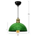 ΦΩΤΙΣΤΙΚΟ ΟΡΟΦΗΣ ΠΡΑΣΙΝΟ ΜΑΥΡΟ HM7612.02 - Image 2