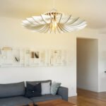 ΦΩΤΙΣΤΙΚΟ ΟΡΟΦΗΣ ΞΥΛΙΝΟ ΚΡΕΜΑΣΤΟ ΛΕΥΚΟ HM7349.02 Φ52x45Υ εκ. - Image 2