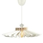 ΦΩΤΙΣΤΙΚΟ ΟΡΟΦΗΣ ΞΥΛΙΝΟ ΚΡΕΜΑΣΤΟ ΛΕΥΚΟ HM7349.02 Φ52x45Υ εκ. - Image 3