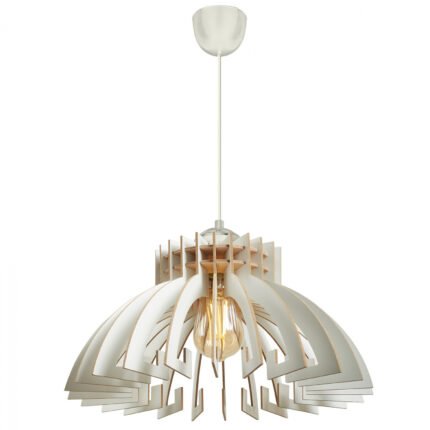 Αγόρασε ΦΩΤΙΣΤΙΚΟ ΟΡΟΦΗΣ ΞΥΛΙΝΟ ΚΡΕΜΑΣΤΟ ΛΕΥΚΟ HM7350.02 Φ54x65Υ εκ. σε μοναδική τιμή στο clickforshop.gr