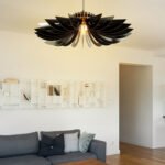 ΦΩΤΙΣΤΙΚΟ ΟΡΟΦΗΣ ΞΥΛΙΝΟ ΚΡΕΜΑΣΤΟ ΜΑΥΡΟ HM7349.03 Φ52x45Υ εκ. - Image 2