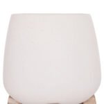 ΓΛΑΣΤΡΑ ΕΣ.ΧΩΡΟΥ FRELLO HM4674.02S ΛΕΥΚΟ FIBER CEMENT--TEAK ΒΑΣΗ 14,5x14,5x16Υεκ. - Image 6