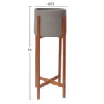 ΓΛΑΣΤΡΑ ΕΣΩΤ.ΧΩΡΟΥ RENTIL HM4684.03S FIBER CEMENT ΧΡΩΜΑ ΓΚΡΙ--ΒΑΣΗ TEAK Φ27x56Υ - Image 2