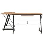 ΓΩΝΙΑΚΟ ΓΡΑΦΕΙΟ WALNUT ΕΠΙΦΑΝΕΙΑ ΜΕ ΜΕΤΑΛΛΙΚΟ ΣΚΕΛΕΤΟ HM2127.02 158Χ120Χ74εκ. - Image 4