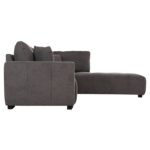 ΓΩΝΙΑΚΟΣ ΚΑΝΑΠΕΣ ΑΝΑΣΤΡΕΨΙΜΟΣ MEDEL HM3288.01 ΓΚΡΙ P.E. ΥΦΑΣΜΑ 290x208x80Υεκ - Image 4