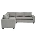 ΓΩΝΙΑΚΟΣ ΚΑΝΑΠΕΣ CALDER HM3286.01 ΓΚΡΙ ΥΦΑΣΜΑ 254x254x90x91Υεκ. - Image 3