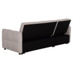 ΓΩΝΙΑΚΟΣ ΚΑΝΑΠΕΣ-ΚΡΕΒΑΤΙ ΑΝΑΣΤΡΕΨΙΜΟΣ NEZU HM3294.02 ΜΠΕΖ ΥΦΑΣΜΑ 210x140x78Υεκ. - Image 5