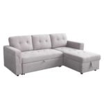 Αγόρασε ΓΩΝΙΑΚΟΣ ΚΑΝΑΠΕΣ-ΚΡΕΒΑΤΙ ΑΝΑΣΤΡΕΨΙΜΟΣ SAL HM3310.01 ΓΚΡΙ ΥΦΑΣΜΑ 214x137x83Yεκ σε μοναδική τιμή στο clickforshop.gr