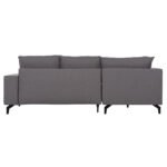 ΓΩΝΙΑΚΟΣ ΚΑΝΑΠΕΣ-ΚΡΕΒΑΤΙ ΜΕ ΑΠΟΘ.ΧΩΡΟ SAFFIRA HM3303.01L ΓΚΡΙ ΥΦΑΣΜΑ 270x195x100Υεκ. - Image 6