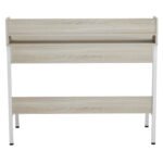 ΓΡΑΦΕΙΟ OLIVIER HM2129.01 ΜΕΛΑΜΙΝΗ ΣΕ SONAMA-ΛΕΥΚΟ-ΛΕΥΚΟΣ ΜΕΤΑΛΛΙΚΟΣ ΣΚΕΛΕΤΟΣ 104x48x89Υεκ - Image 5