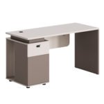 Αγόρασε ΓΡΑΦΕΙΟ ΜΕ ΑΡΙΣΤΕΡΟ ΝΤΟΥΛΑΠΙ NEWLINE HM18274L ΜΕΛΑΜΙΝΗ ΕΚΡΟΥ-ΑΝΟΙΧΤΟ ΚΑΦΕ 120x60x75Υ σε μοναδική τιμή στο clickforshop.gr