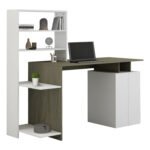 Αγόρασε ΓΡΑΦΕΙΟ ΜΕ ΒΙΒΛΙΟΘΗΚΗ ROCHELL ΜΕΛΑΜΙΝΗ OLIVE GREY ΛΕΥΚΟ 146