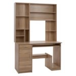 ΓΡΑΦΕΙΟ ΜΕ ΒΙΒΛΙΟΘΗΚΗ-ΡΑΦΙΕΡΑ STATUS HM2032.02 SONOMA 120X55X182 - Image 4