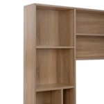 ΓΡΑΦΕΙΟ ΜΕ ΒΙΒΛΙΟΘΗΚΗ-ΡΑΦΙΕΡΑ STATUS HM2032.02 SONOMA 120X55X182 - Image 6