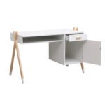 ΓΡΑΦΕΙΟ ΠΑΙΔΙΚΟ PASCHAL HM2496.03 ΜΕΛΑΜΙΝΗ-ΞΥΛΟ ΠΕΥΚΟΥ 120x55x75Υεκ - Image 5