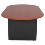 ΓΡΑΦΕΙΟ ΣΥΝΕΔΡΙΑΣΕΩΝ ΟΒΑΛ SIENNA HM2134.03 ΑΝΘΡΑΚΙ ΜΕΛΑΜΙΝΗ-TOP ΚΕΡΑΣΙ 240x120x75Υεκ - Image 5