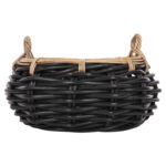 ΚΑΛΑΘΙ ΔΑΠΕΔΟΥ POTTS HM4378 ΜΑΥΡO&ΦΥΣΙΚΟ ΧΡΩΜΑ- CL RATTAN Φ62x36Yεκ. - Image 6