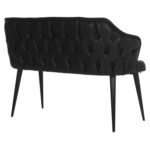 ΚΑΝΑΠΕΣ 2-ΘΕΣΙΟΣ ΕΠΑΓΓΕΛΜΑΤΙΚΟΣ CARLOS HM9273.14 ΜΑΥΡΟΣ Τ.NUBUCK-ΞΥΛΙΝΑ ΠΟΔΙΑ 119x60x84Yεκ. - Image 4