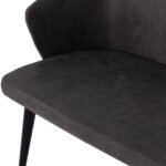 ΚΑΝΑΠΕΣ 2-ΘΕΣΙΟΣ ΕΠΑΓΓΕΛΜ. CARLOS HM9273.11 ΓΚΡΙ T.NUBUCΚ-ΞΥΛΙΝΑ ΠΟΔΙΑ 119x60x84Υεκ. - Image 6