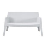 ΚΑΝΑΠΕΣ 2-ΘΕΣΙΟΣ ΠΟΛΥΠΡΟΠΥΛΕΝΙΟΥ SLEEK HM6366.01 ΧΡΩΜΑ ΛΕΥΚΟ 133x68x73Υεκ. - Image 3