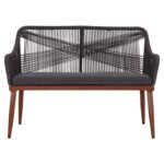 ΚΑΝΑΠΕΣ 2ΘΕΣΙΟΣ MYRTIA HM5550.11 AΛΟΥΜΙΝΙΟ ΚΑΦΕ--ΑΝΘΡΑΚΙ P.E. ΣΧΟΙΝΙ 123x61x90Υεκ - Image 3