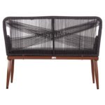 ΚΑΝΑΠΕΣ 2ΘΕΣΙΟΣ MYRTIA HM5550.11 AΛΟΥΜΙΝΙΟ ΚΑΦΕ--ΑΝΘΡΑΚΙ P.E. ΣΧΟΙΝΙ 123x61x90Υεκ - Image 6