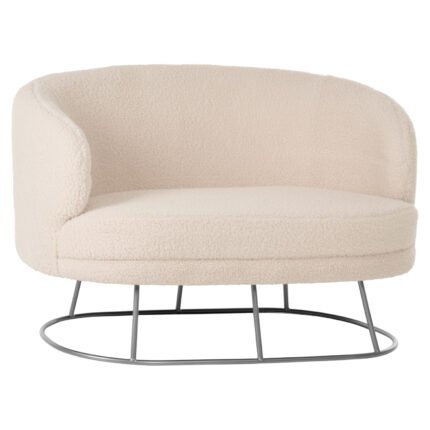 Αγόρασε ΚΑΝΑΠΕΣ 2ΘΕΣΙΟΣ ARIEN HM8492.23 ΑΠΟ ΛΕΥΚΟ ΜΠΟΥΚΛΕ ΜΕ ΑΣΗΜΙ ΒΑΣΗ 125X80X84Y εκ. σε μοναδική τιμή στο clickforshop.gr