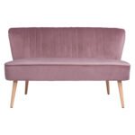 ΚΑΝΑΠΕΣ ANDY 2ΘΕΣΙΟΣ ΣΑΠΙΟ ΜΗΛΟ ΒΕΛΟΥΔΟ HM8401.02 128x70x77Υ εκ. - Image 3