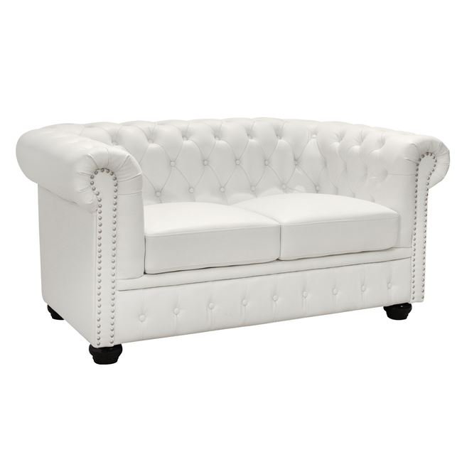 ΚΑΝΑΠΕΣ 2ΘΕΣΙΟΣ T.CHESTERFIELD HM3010.02 ΤΕΧΝΟΔΕΡΜΑ ΛΕΥΚΟ ΜΑΤ 155x90x73 εκ. Αγόρασε ΚΑΝΑΠΕΣ 2ΘΕΣΙΟΣ T.CHESTERFIELD HM3010.02 ΤΕΧΝΟΔΕΡΜΑ ΛΕΥΚΟ ΜΑΤ 155x90x73 εκ. σε μοναδική τιμή στο clickforshop.gr