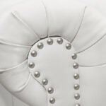 ΚΑΝΑΠΕΣ 2ΘΕΣΙΟΣ T.CHESTERFIELD HM3010.02 ΤΕΧΝΟΔΕΡΜΑ ΛΕΥΚΟ ΜΑΤ 155x90x73 εκ. - Image 4