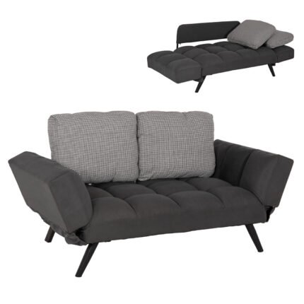 Αγόρασε ΚΑΝΑΠΕΣ 3ΘΕΣΙΟΣ ΠΟΛΥΜΟΡΦΙΚΟΣ HM3169.01 ΓΚΡΙ ΜΕ ΜΑΞΙΛΑΡΙΑ 190Χ75Χ89Υ εκ. σε μοναδική τιμή στο clickforshop.gr