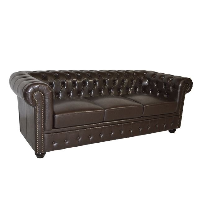 ΚΑΝΑΠΕΣ 3ΘΕΣΙΟΣ T.CHESTERFIELD HM3009.01 ΤΕΧΝΟΔΕΡΜΑ ΣΚΟΥΡΟ ΚΑΦΕ 208x90x73Υ εκ. Αγόρασε ΚΑΝΑΠΕΣ 3ΘΕΣΙΟΣ T.CHESTERFIELD HM3009.01 ΤΕΧΝΟΔΕΡΜΑ ΣΚΟΥΡΟ ΚΑΦΕ 208x90x73Υ εκ. σε μοναδική τιμή στο clickforshop.gr