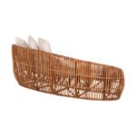 ΚΑΝΑΠΕΣ-ΑΝΑΚΛΙΝΤΡΟ LANTRY HM5991 ΦΥΣΙΚΟ RATTAN- ΛΕΥΚΑ ΜΑΞΙΛΑΡΙΑ 215x60x78Yεκ. - Image 5