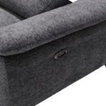 ΚΑΝΑΠΕΣ ΑΡΙΣΤΕΡΗ ΓΩΝΙΑ-ΑΝΑΚΛΙΣΗ & ΑΠΟΘ.ΧΩΡΟΣ-RESTRO HM3339.01L ΓΚΡΙ ΥΦΑΣΜΑ 284x224x76Υεκ - Image 5