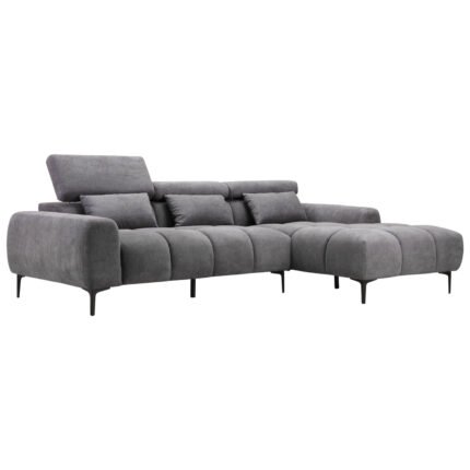 Αγόρασε ΚΑΝΑΠΕΣ ΔΕΞΙΑ ΓΩΝΙΑ DIVYA HM3267.12R ΓΚΡΙ ΥΦΑΣΜΑ 264x175x99Υεκ. σε μοναδική τιμή στο clickforshop.gr