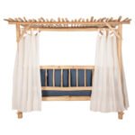 ΚΑΝΑΠΕΣ ΕΞΩΤ. ΧΩΡΟΥ ΜΕ ΣΚΙΑΣΤΡΟ & ΚΟΥΡΤΙΝΕΣ ALKIOR HM6110 ΚΛΑΔΙΑ TEAK-ΜΠΛΕ ΜΑΞΙΛΑΡΙΑ - Image 6