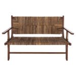 ΚΑΝΑΠΕΣ ΕΞΩΤ.ΧΩΡΟΥ 2-ΘΕΣΙΟΣ TONDO HM9915 ΞΥΛΟ ΤΕΑΚ ΚΑΙ ΣΧΟΙΝΙ ΜΠΑΝΑΝΑΣ 120x76x68,5Υεκ - Image 3