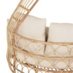 ΚΑΝΑΠΕΣ ΕΞΩΤ.ΧΩΡΟΥ ΣΤΡΟΓΓΥΛΟΣ MARJOM HM9765 ΦΥΣΙΚΟ RATTAN-ΕΚΡΟΥ ΥΦΑΣΜΑ Φ148x287Υεκ. - Image 5