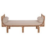 ΚΑΝΑΠΕΣ ΕΞΩΤΕΡΙΚΟΥ ΧΩΡΟΥ CHARMELLA HM9659 ΦΥΣΙΚΟ RATTAN-ΜΠΕΖ ΜΑΞΙΛΑΡΙΑ 187x69x76Yεκ. - Image 3