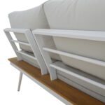 ΚΑΝΑΠΕΣ ΓΩΝΙΑ SABINE ΑΛΟΥΜΙΝΙΟΥ ΜΕ ΤΡΑΠΕΖΙ ΕΞ.ΧΩΡΟΥ ΛΕΥΚΟ HM5126.11 - Image 4