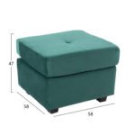 ΚΑΝΑΠΕΣ ΓΩΝΙΑ ΑΝΑΣΤΡΕΨΙΜΗ ΥΦΑΣΜΑ ΒΕΛΟΥΔΟ ΚΥΠΑΡΙΣΣΙ 207x145x85Y εκ.HM3004.13 - Image 3