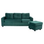 ΚΑΝΑΠΕΣ ΓΩΝΙΑ ΑΝΑΣΤΡΕΨΙΜΗ ΥΦΑΣΜΑ ΒΕΛΟΥΔΟ ΚΥΠΑΡΙΣΣΙ 207x145x85Y εκ.HM3004.13 - Image 4