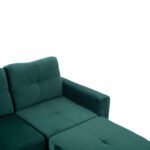 ΚΑΝΑΠΕΣ ΓΩΝΙΑ ΑΝΑΣΤΡΕΨΙΜΗ ΥΦΑΣΜΑ ΒΕΛΟΥΔΟ ΚΥΠΑΡΙΣΣΙ 207x145x85Y εκ.HM3004.13 - Image 5