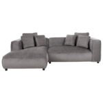 ΚΑΝΑΠΕΣ ΓΩΝΙΑ (ΑΡΙΣΤΕΡΗ) 3-ΘΕΣΙΟΣ GRACE HM3280.03L ΓΚΡΙ ΥΦΑΣΜΑ 252x160x70-90Υεκ - Image 3