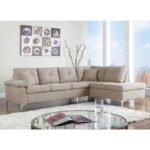 ΚΑΝΑΠΕΣ ΓΩΝΙΑ ΔΕΞΙΑ ZAILA HM3086R ΥΦΑΣΜΑ ΜΠΕΖ 282x197x90 εκ. - Image 2